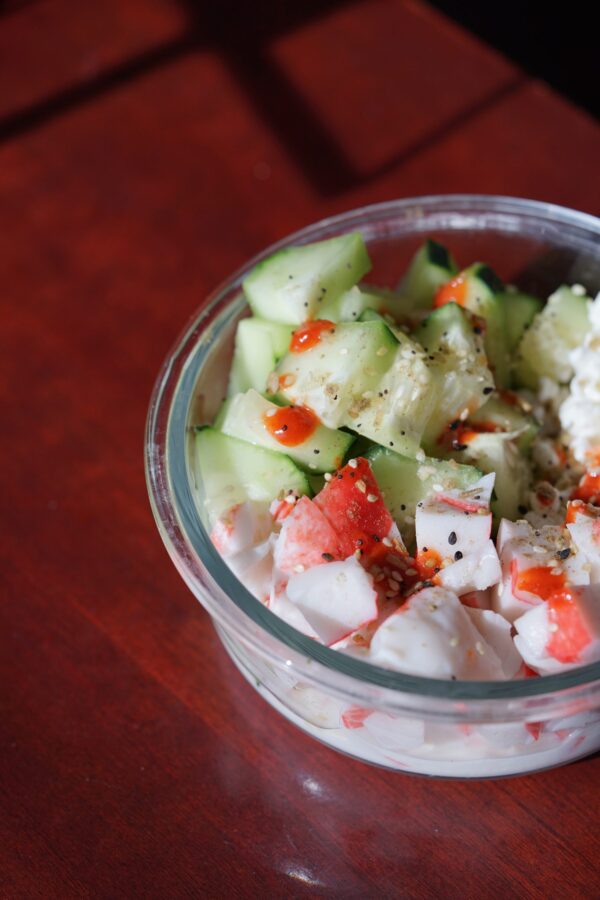 Cottage cheese crab bowl/ sushi in a bowl! DHF Learning